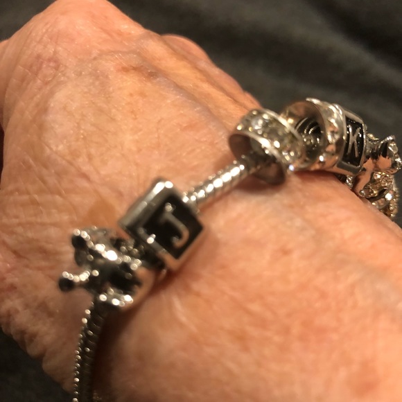 LADIES SLIDE CHARM BRACELET. LOTS OF CHARMS - Picture 4 of 8